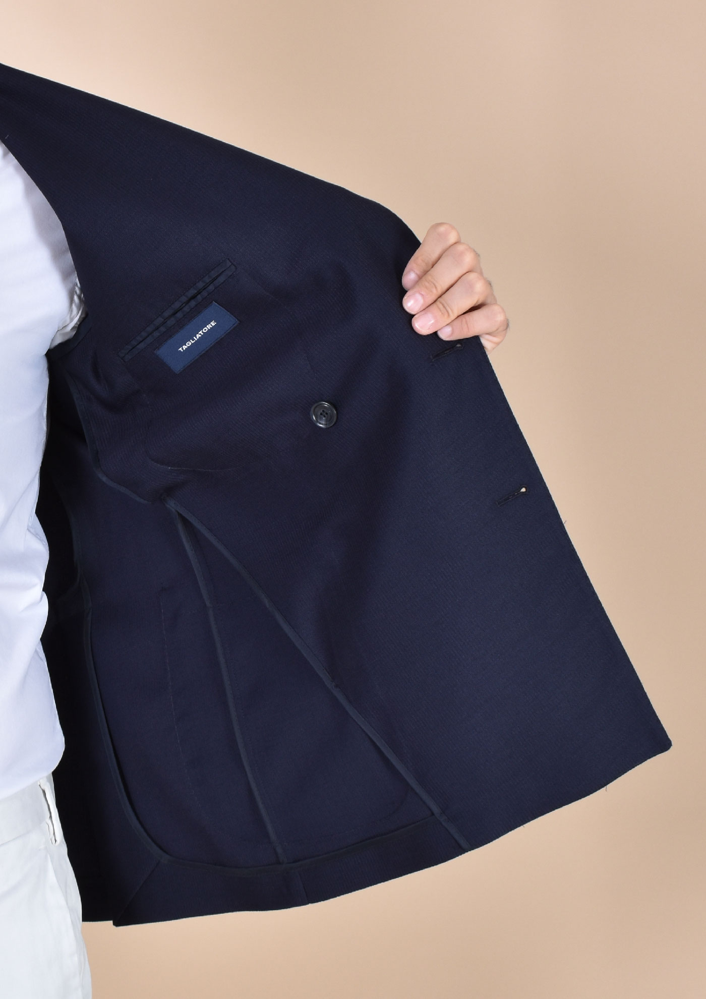 Tagliatore double-breasted blue jacket 1smc20k - TAGLIATORE